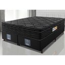 Ver imagem 1 de Cama Box Queen Colchão Ortofirm Black + Box 158x198x67 One Face Espuma D33 Preto