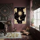 Ver imagem 1 de Quadro Decorativo Permita Sol e Lua 70x50cm Mold Branca