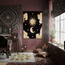 Ver imagem 2 de Quadro Decorativo Permita Sol e Lua 70x50cm Mold Branca