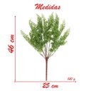 Ver imagem 4 de 2 Ramos Artificial Salsinha Flor Plantas com 13 Galhos 46cm