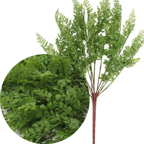 2 Ramos Artificial Salsinha Flor Plantas com 13 Galhos 46cm