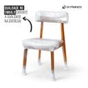 Ver mais imagens de Kit 8 Cadeiras de Jantar Alice Madeira Mel Boucle Bege