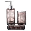 Ver imagem 4 de Kit Lavabo Banheiro 3 Peças Vidro Porta Sabonete Líquido 269 / Virtude