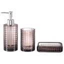 Ver imagem 3 de Kit Lavabo Banheiro 3 Peças Vidro Porta Sabonete Líquido 269 / Virtude