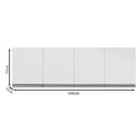 Ver imagem 5 de Balcão de Pia Tatiane 145 Cm e Armário Aéreo Andréia 4 Portas 160 Cm Branco Brilho - Ajl