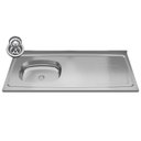 Ver imagem 2 de Pia de Cozinha com Cuba Deslocada Esquerda Ávila 120cm Aço Inox G01 - Mpozenato