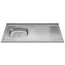 Ver imagem 4 de Pia de Cozinha com Cuba Deslocada Esquerda Ávila 120cm Aço Inox G01 - Mpozenato