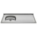 Ver imagem 1 de Pia de Cozinha com Cuba Deslocada Esquerda Ávila 120cm Aço Inox G01 - Mpozenato