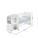Ver imagem 4 de Berço com Trocador 2 Gavetas 4 Prateleiras Qmovi