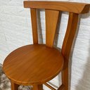 Ver imagem 5 de Banqueta Fixa Alta de Madeira Maciça com Verniz:verniz