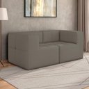 Ver imagem 2 de Sofá Modulado 2 Lugares 154cm Espuma D33 Multimóveis Cr45356 Bege Escuro