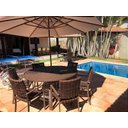 Ver imagem 2 de Ombrelone 3,00m de Diâmetro Bege de Madeira com Base