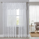 Ver imagem 2 de Cortina Renda Roseiral Sala Branco 3,00x1,80 c/ Bando