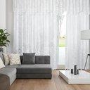 Ver imagem 1 de Cortina Renda Roseiral Sala Branco 3,00x1,80 c/ Bando
