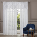 Ver imagem 5 de Cortina Renda Roseiral Sala Branco 3,00x1,80 c/ Bando