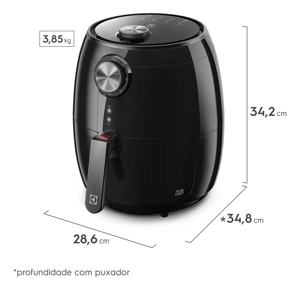 Fritadeira Airfryer Electrolux Eaf15 3,2 Litros 1400w 127v - 5