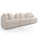 Ver imagem 5 de Sofá 4 Lugares para Sala de Estar Living 288cm Arlo F04 Bouclê Bege - Lyam Decor