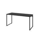 Ver imagem 1 de Mesa Office 150X60X75Cm Preto Ônix / Est.Preta