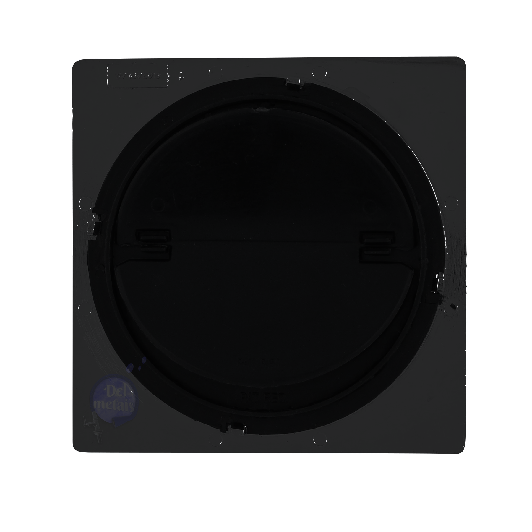 Grelha para Ralo 90mm Fechamento Automático Abs Del Metais Black - 5
