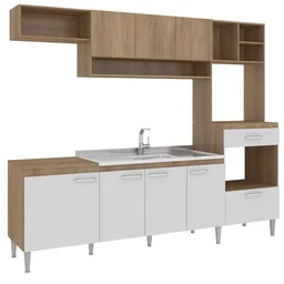 Cozinha Compacta Modulada 8 Portas 1 Gaveta Inova  - 4