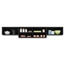 Ver imagem 2 de Kit 3 Armários de Cozinha Aéreos 4 Portas Veneza Multimóveis Mp2152 Preto/dourado