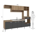 Ver imagem 4 de Cozinha Compacta 8 Portas 1 Gaveta Inova Yescasa