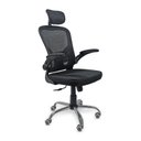 Ver imagem 4 de Cadeira de Escritório Ergonômica com Ajuste de Lombar e Apoio de Cabeça em Tecido Mesh
