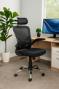 Ver imagem 1 de Cadeira de Escritório Ergonômica com Ajuste de Lombar e Apoio de Cabeça em Tecido Mesh