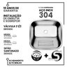 Tanque Inox 40x40 Pequeno 304 - Sobrepor-embutir+válv - 8