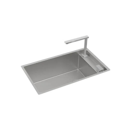 Cuba de Cozinha Retangular C/ Monocomando Supra Hide Inox 70x40x31cm - Deca Deca Cubas Inox