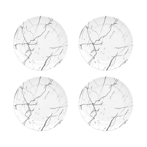 Kit 4 Pratos Sobremesa 22cm Versa Nero Germer