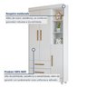 Guarda Roupa Infantil 100% MDF Flocos 3 Portas 2 Gavetas - 7