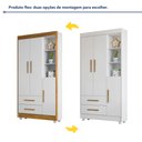 Ver imagem 6 de Guarda Roupa Infantil 100% MDF Flocos 3 Portas 2 Gavetas