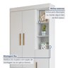 Guarda Roupa Infantil 100% MDF Flocos 3 Portas 2 Gavetas - 6