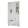 Guarda Roupa Infantil 100% MDF Flocos 3 Portas 2 Gavetas - 2