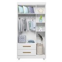 Ver imagem 3 de Guarda Roupa Infantil 100% MDF Flocos 3 Portas 2 Gavetas