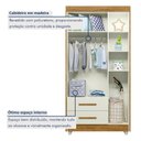 Ver imagem 6 de Guarda Roupa Infantil 100% MDF Flocos 3 Portas 2 Gavetas