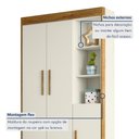 Ver imagem 5 de Guarda Roupa Infantil 100% MDF Flocos 3 Portas 2 Gavetas