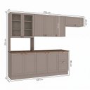 Ver imagem 3 de Cozinha Completa Modulada Americana 4 Peças com Paneleiro Torre Quente e Balcão com Tampo Unna Yesca