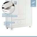 Ver imagem 3 de Guarda Roupa de Bebê 100% MDF 3 Portas 2 Gavetas Life