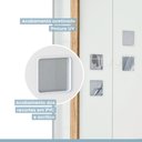 Ver imagem 5 de Guarda Roupa de Bebê 100% MDF 3 Portas 2 Gavetas Life Branco/Flex Color/Ypê