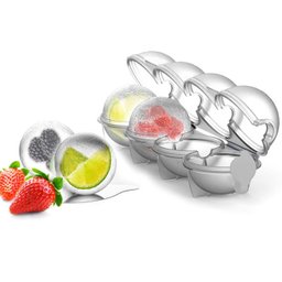 Forma de Gelo Esfera Bola Grande Redonda Bar Whisky Plástico - 3