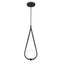 Ver imagem 1 de Kit 2 Luminárias Lustre Teto Pendente Gota Globo Sala Preto