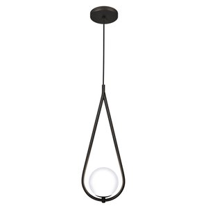 Kit 2 Luminárias Lustre Teto Pendente Gota Globo Sala Preto