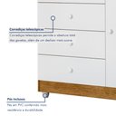 Ver imagem 2 de Cômoda de Bebê 100% MDF 1 Porta 4 Gavetas Life