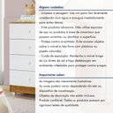 Ver mais imagens de Cômoda de Bebê 100% MDF 1 Porta 4 Gavetas Life Branco/Madeirado Ypê