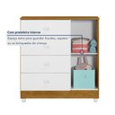 Ver imagem 5 de Cômoda de Bebê 100% MDF 1 Porta 4 Gavetas Life Branco/Madeirado Ypê