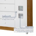 Ver imagem 3 de Cômoda de Bebê 100% MDF 1 Porta 4 Gavetas Life