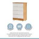 Ver imagem 7 de Cômoda de Bebê 100% MDF 4 Gavetas Soft Life