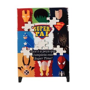 Azulejo Porta Retrato Herois Dia Dos Pais 20 X 15 Cm Escreva As Qualidades